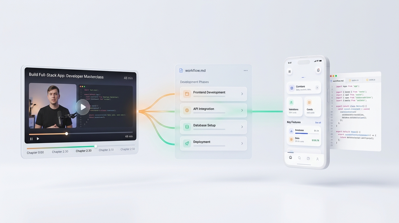 Turn Long YouTube Courses into Working Projects