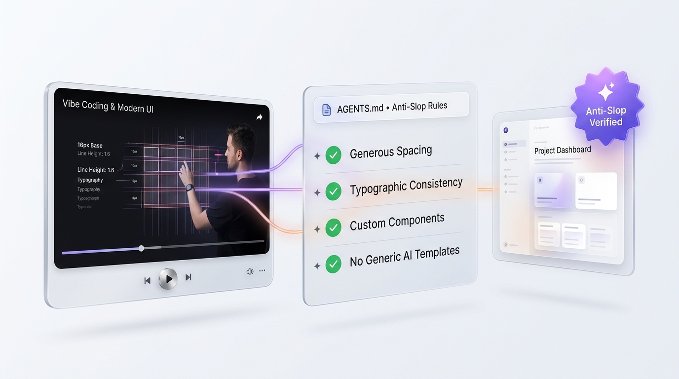 Teach Your AI Agent Anti-Slop Design Principles